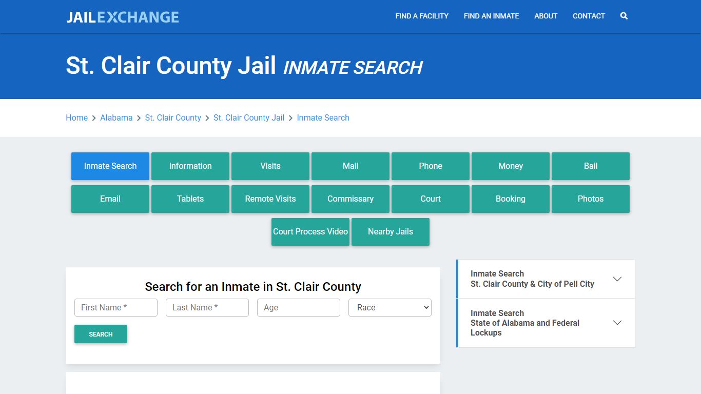 St. Clair County Jail, AL Inmate Search: Roster & Mugshots - Jail Exchange