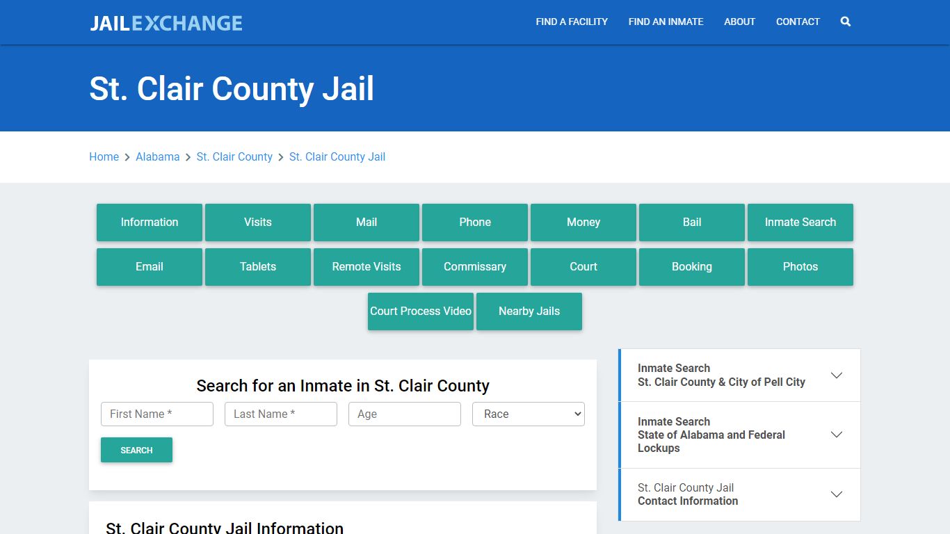 St. Clair County Jail Roster Lookup, AL, Inmate Search